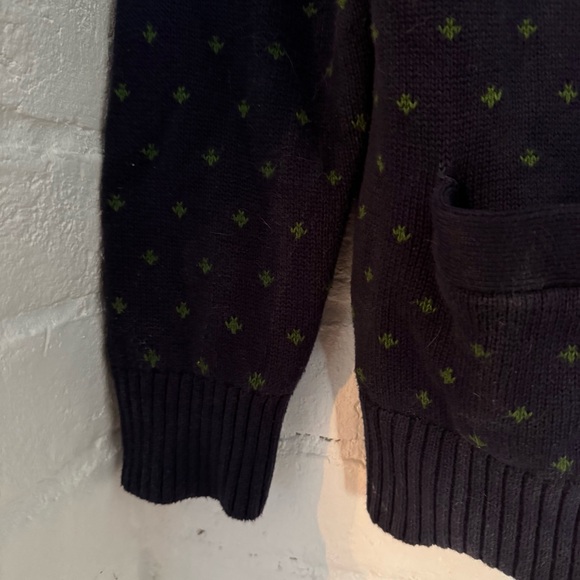 Merona Men’s Cardigan Sweater XL | Paddle Oar Nautical Print $20 - Picture 4 of 6